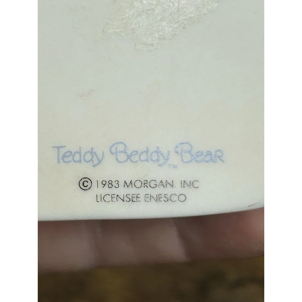 Vintage Enesco Morehead Teddy Beddy Bear Lil Fur Bunting Baby Photo Frames Set 2